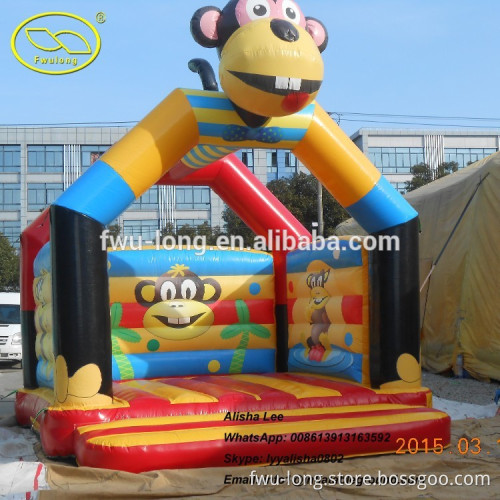 Amusement Park Cute Design PVC Tarpaulin Inflatable Jumping Bouncer For Kids And Adults